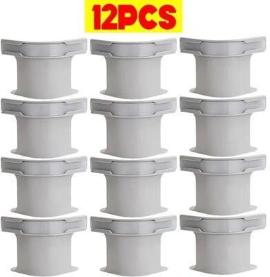 Uplifted Finds Non Slip Invisible Bedsheet Fixing Clip Fleet gray 12 Pcs