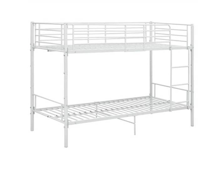 Promo 2026  Lit double&lit adulte Cadre de Lit superposé - blanc métal 90x200cm 9135011