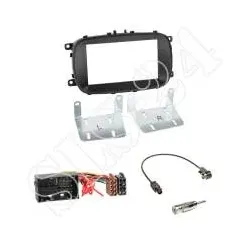 Fiat 500X ab 2015 2-DIN Doppel DIN Autoradio Einbaurahmen Radioblende+Adapter...