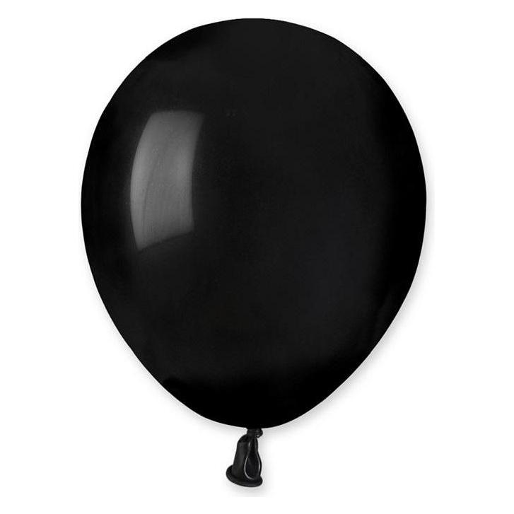 GoDan Pastellschwarze Luftballons 13cm 100St (100x) (515337)