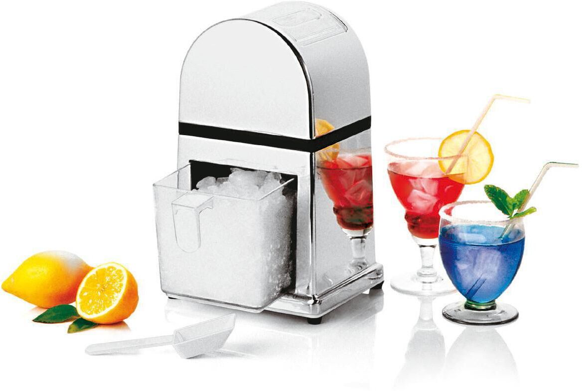 Eiscrusher "Paderno Paderno", schwarz-weiss (weiß, schwarz, silberfarben, chromfarben, transparent), Eiswürfelbereiter, Eiscrusher weiß, schwarz, silberfarben, chromfarben, transparent Einheitsgröße