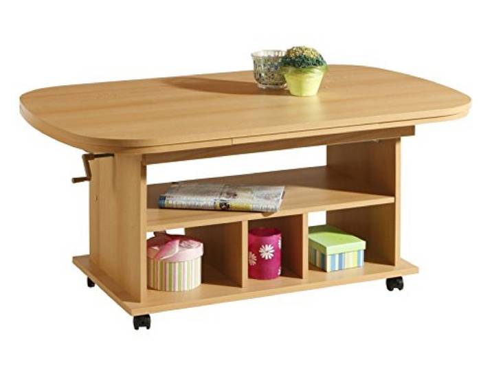 Hela Couchtisch Babsi II Buche Funktion höhenverstellbar (B/T/H 107x67x50-60)