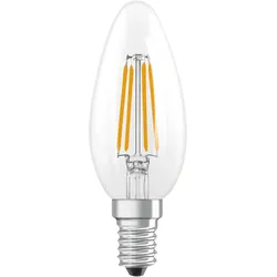 6x Osram, Leuchtmittel, LED Leuchtmittel LED Retrofit CLASSIC B DIM 3.4W 827 Clear E14 Dimmbar Warm weiss 4099854445712 (E14, 470 lm, 1x)