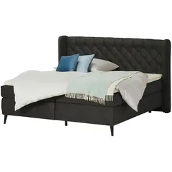 switch Boxspringbett  Madison , grau , Maße (cm): B: 197 H: 122