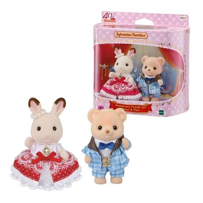 Sylvanian Families 5843 - 40. Jubiläum: Freya & Theo Freunde Figurenset