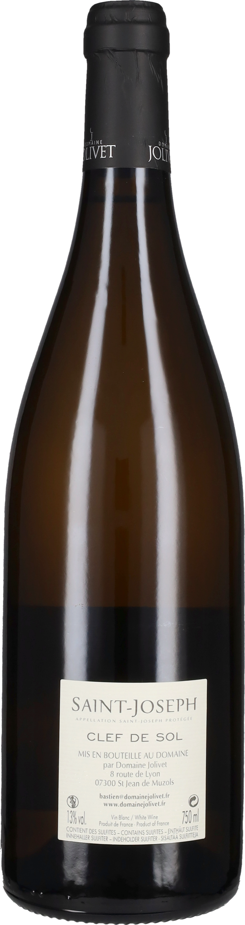 Saint Joseph Blanc 'La Clef de Sol' Domaine Jolivet 2025
