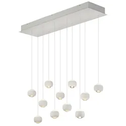 Musterring Leuchten LED-Pendelleuchte Cannon Metall Weiß