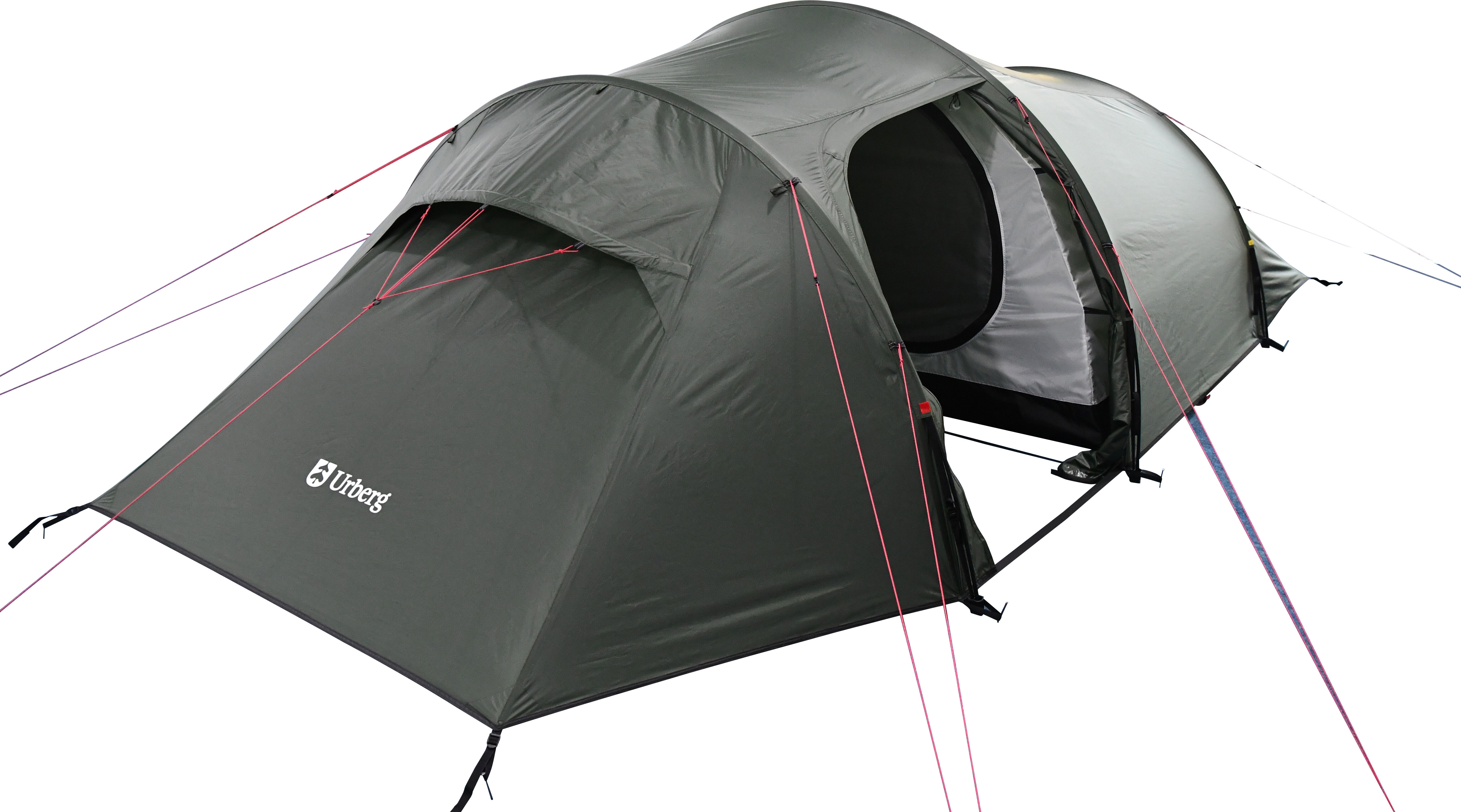 Urberg 2-Persons Trekking Tunnel Tent 2,0 Kombu Green One Size