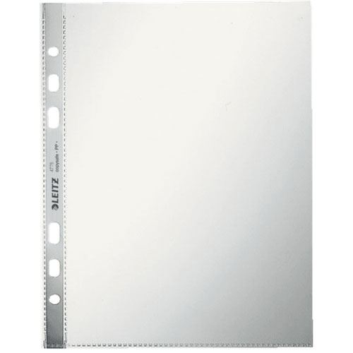 LEITZ 100 Prospekthüllen 4775 DIN A5 transparent glatt 0,075 mm