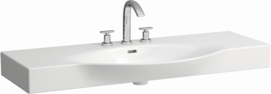 LAUFEN Palace Waschtisch 8117040001041 120 x 51 cm, ungeschnitten, weiß, 1 Hahnloch