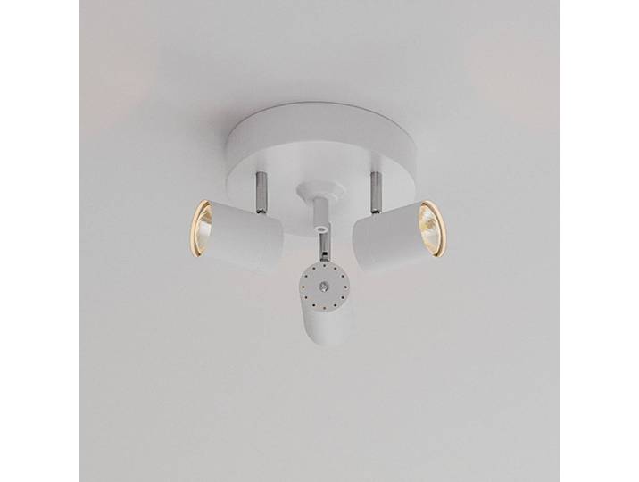By Rydéns Correct Deckenstrahler 3fl weiß matt Correct, dimmbar, weiß / opal, für Wohn- / Esszimmer, Metall, Modern