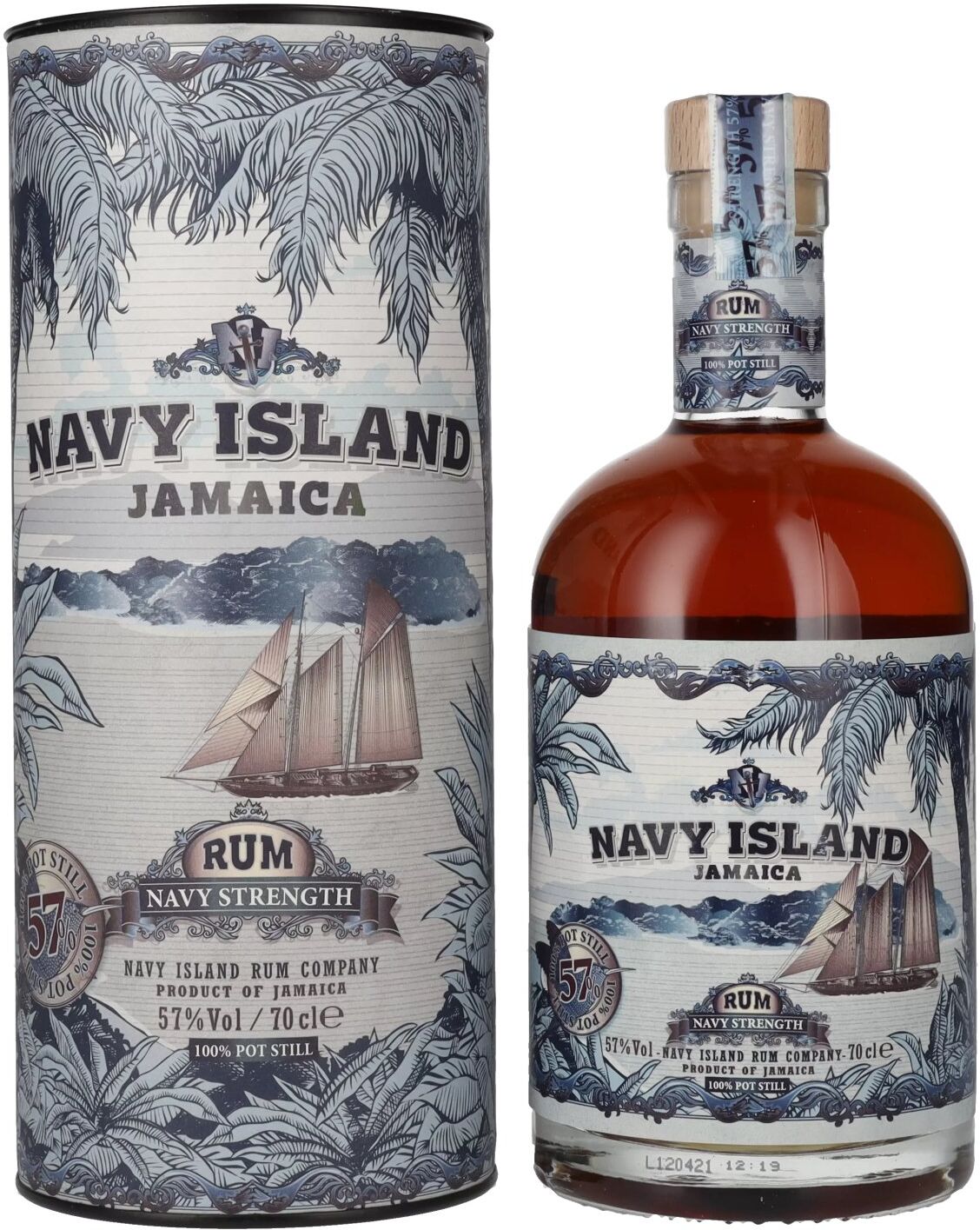 Navy Island Rum Navy Island JAMAICA Navy Strength Rum 57% Vol. 0,7l in Geschenkbox