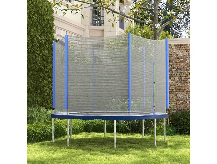 SPORTNOW Filet Sécurité Trampoline Ø305cm Porte Zipée