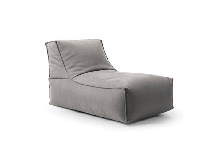 mokebo Outdoor Sitzsack für Kinder & Erwachsene 'Der Sundowner', Bean Bag mit Füllung oder Bodenkissen für Indoor & Outdoor, auch als Liegekissen, Relaxliege oder Liege in Steingrau