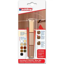 Möbel-Reparaturwachs edding 8901 Blisterverpackung buche/ahorn