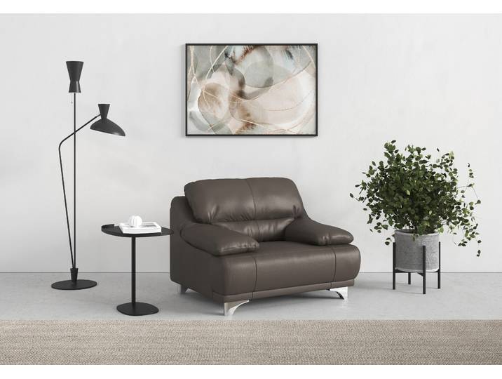 Sessel COTTA Maranello , braun (cocoa), B:118cm H:86cm T:93cm, Sessel, Sessel