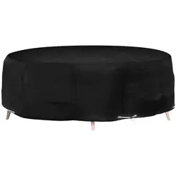 vidaXL Abdeckung für Lounge-Insel 10 Ösen Ø236x67 cm Rund