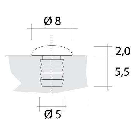 Nehl Türanschlagpuffer (100 Stk.) (80.8960.1100)