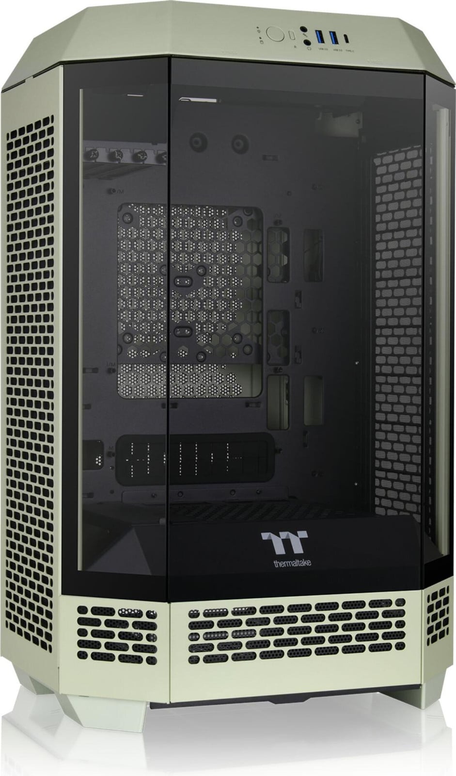 Thermaltake The Tower 300 Mini Tower PC Case Micro-ATX Matcha Green