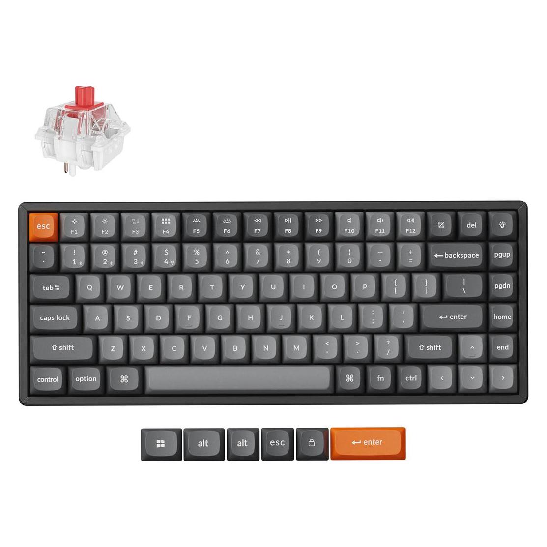 Keychron K2 Max QMK (DE, Kabelgebunden, Kabellos) (K2M-J1-DE)
