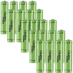 Casativo NiMH-AAA/Micro-Akkus, 1.100 mAh, mit Transport-Case, 20er-Set (20 Stk., AAA, 1100 mAh), Batterien + Akkus