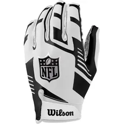 Wilson NFL Strech Fit Rec Footballhandschuhe Kinder white/black Youth