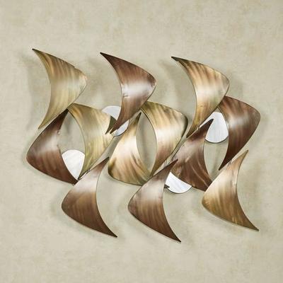 Touch of Class Cadence Wall Sculpture Multi Metallic , Multi Metallic