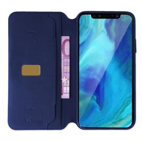 Celly Prestige Handytasche 16,5 cm (6,5') Pouch case Blau (Apple iPhone XS Max) (PRESTIGE999BL)