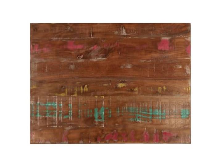 POUFGDR Rechteckige Tischplatte, 80 x 70 x 2,5 cm, Massivholz Teak, Mango, Kiefer, Buche, handgefertigt, rustikal, leicht zu reinigen, für den privaten oder gewerblichen Gebrauch