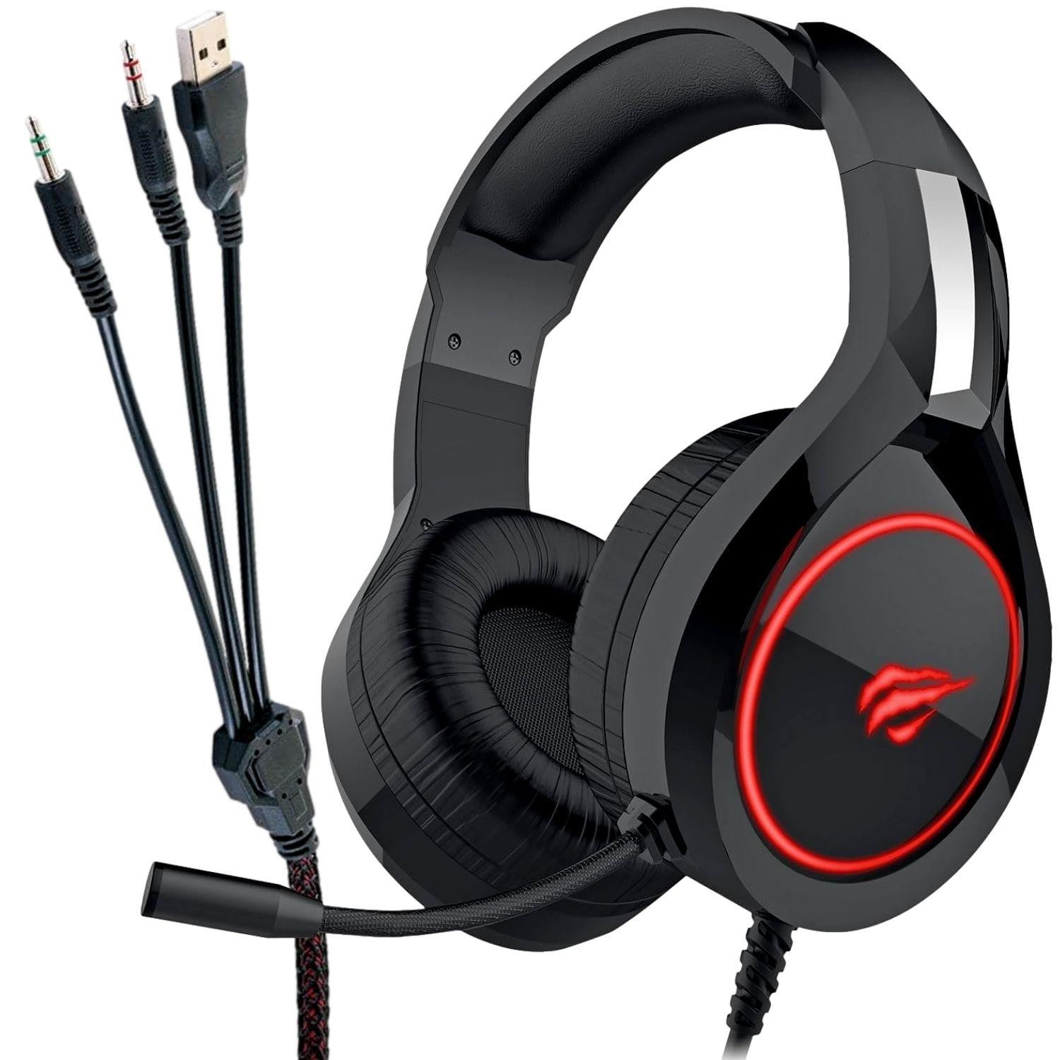 Schwaiger Stereo Gaming Headset met Verlichting en 2x 3,5 mm Aansluiting