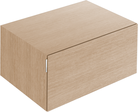 Keuco Edition 11 Art Sideboard 32541890801 80x35x49cm, 1 Frontauszug, Innenbeleuchtung, Furnier, Eiche hell