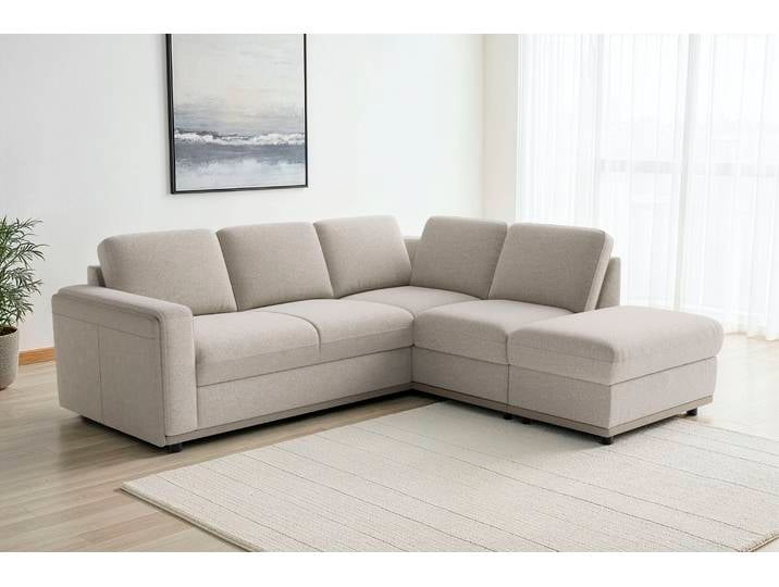 sit&more Cordoba L-Form, B: 232 cm, optional Schlaffunktion & Stauraum Couch mit XXL-Komfort, großzügige Sitzfläche