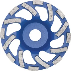 Diewe, Schleifmittel, Diamant Trockenschleifteller New Fan Cup Blau 125 x 22 x 22.23 mm