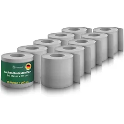 Novatool PREMIUM PP 260m Zaunsichtschutzrollen Fenster Grau für Doppelstabmattenzaun für 100 Reihen Sichtschutzstreifen Zaun Gittermattenzaun Sichtschutzstreifen langlebig & witterungsbeständig