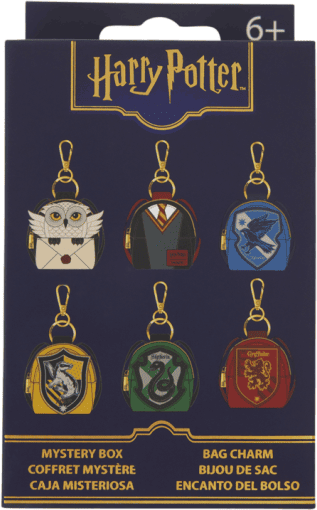 Loungefly Harry Potter Mystery Mini Backpack Keychain Charm, Faux Leather, Collectible, Blind-Box Packaging