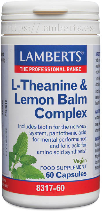 Lamberts Theanine and Lemon Balm Complex 60 Tabs 8317-60