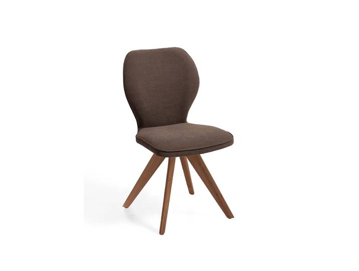 Design-Stuhl, Wild-Nussbaum, Braun, 49,5×60 cm, Modern, Niehoff Sitzmöbel