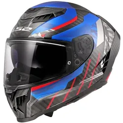 LS2, Motorradhelm, OF807 DRAGON CARBON TRAX Integralhelm (S)