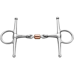 Gebiss HSP Schenkeltrense doppelt gebrochen/ Kupferrolle im Mittelstück stainless steel 145/14