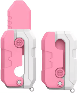 Inspire Picks 3D Printed Carrot Gravity Fidget Toy Knife Butterfly Folding Stress Relief Toy 1pc c2 Pink
