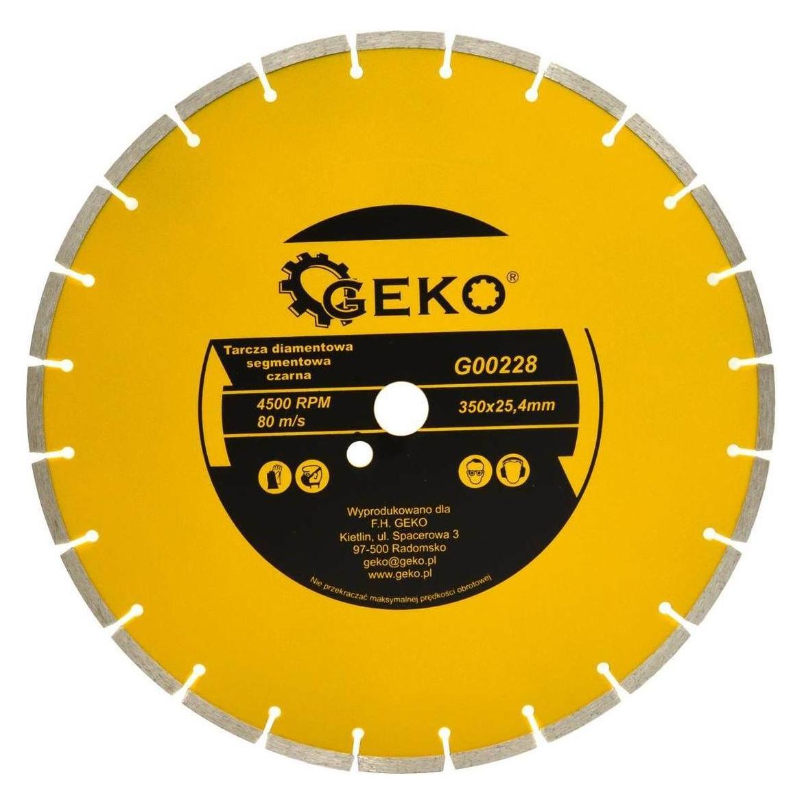 GEKO Diamant-Segment-Trennscheibe, 350x8x25,4mm (G00228)