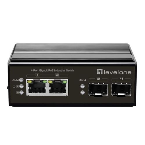LevelOne IGP-0432 Industrial 4-Port Gigabit PoE Switch