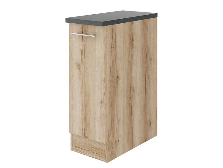 Meuble bas 1 tiroir 30 x 85 x 60cm Marron/Imitation chêne sauvage