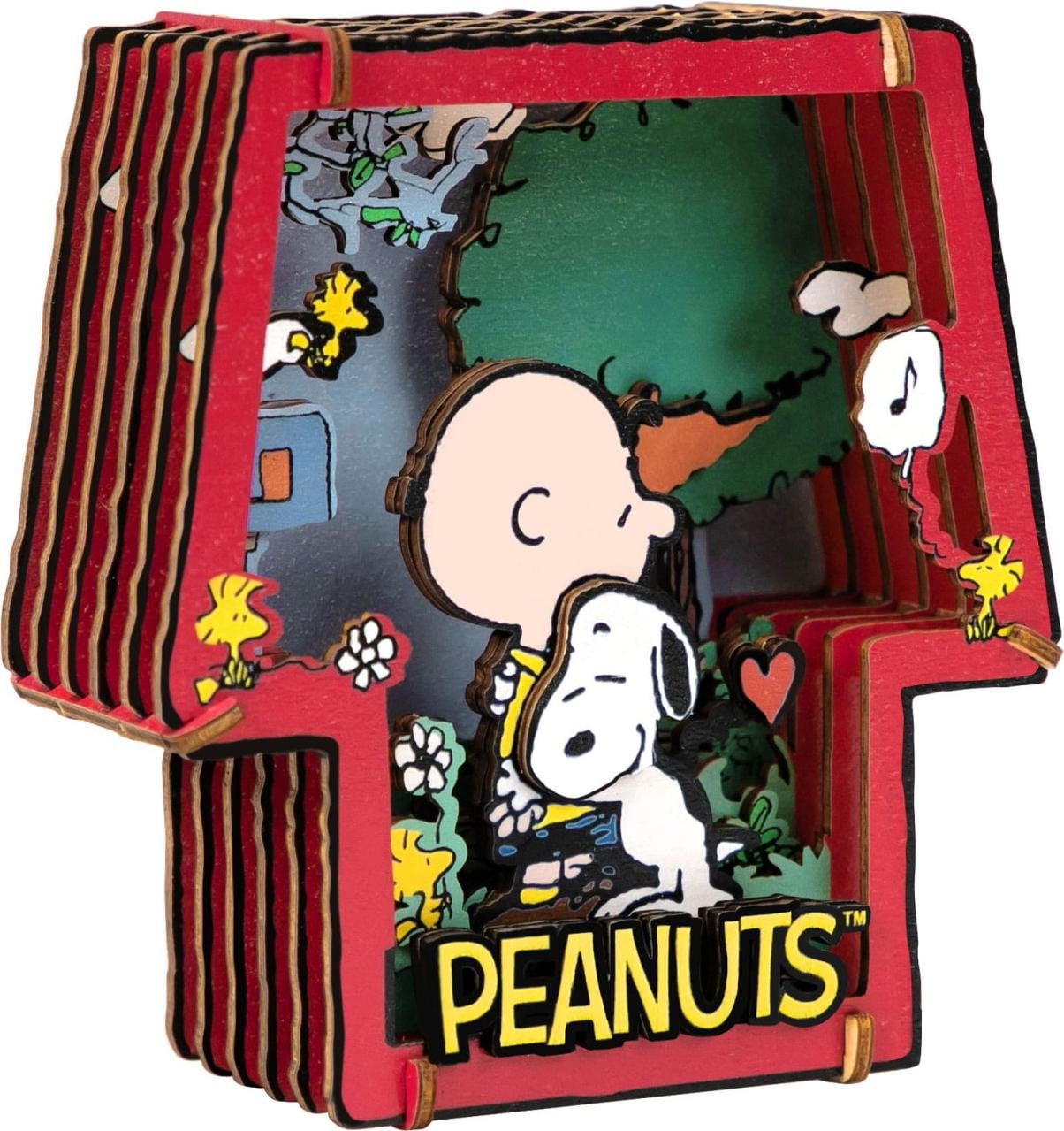 Pantasy De Peanuts Puremind modelbouwsset Houten theater Healing Hug