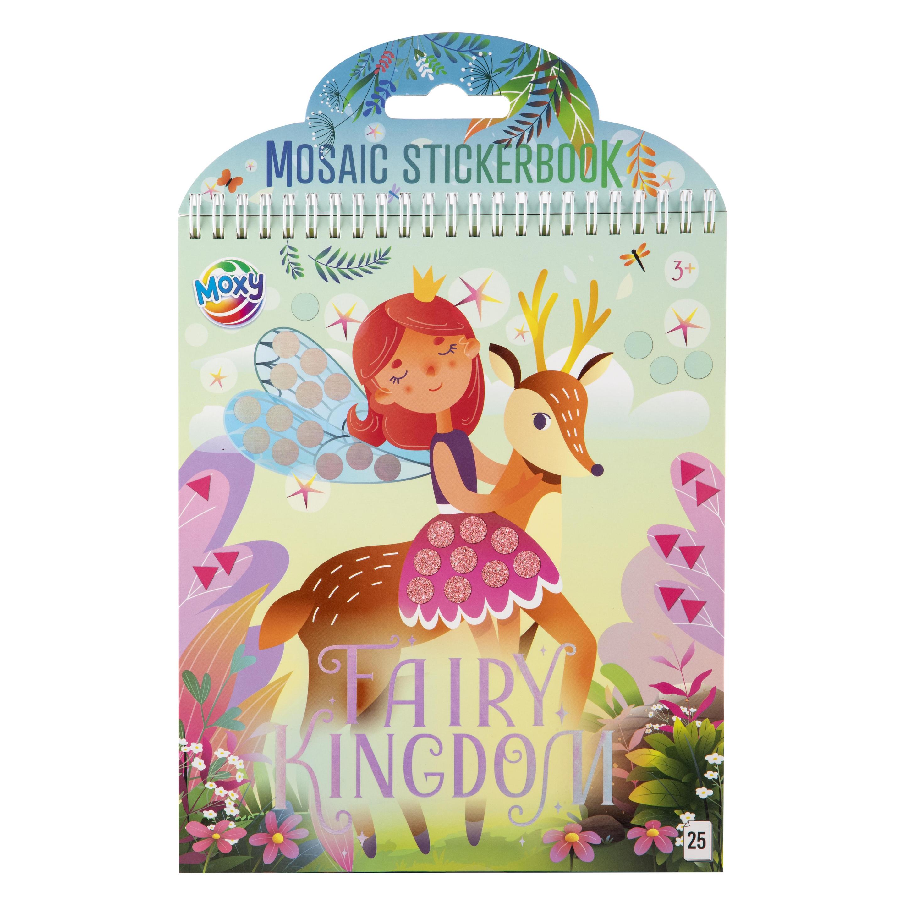 Grafix Luxuriöses Mosaik-Stickerbuch Feen - 25 Blatt (25 Sticker) (100130)