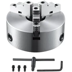 VEVOR Drehbankfutter K11-200 200mm Dreibackenfutter HT300-Material 3 Backenfutter Spannbereich 4–200mm 3-Backen, 20Cr, ≥53HRC φ65mm Bohrung Spannfutter Drechselbank Selbstzentrierend