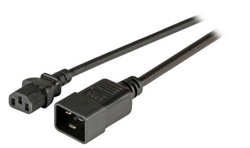 EFB Elektronik Strom Anschlusskabel 1.8 m Schwarz
