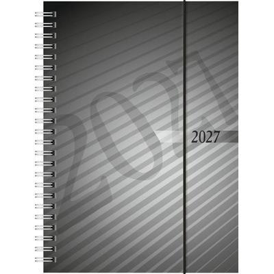 rido/idé 7021102907 Buchkalender Mod. futura 2 2027 A5, Kunststoff, anthrazit