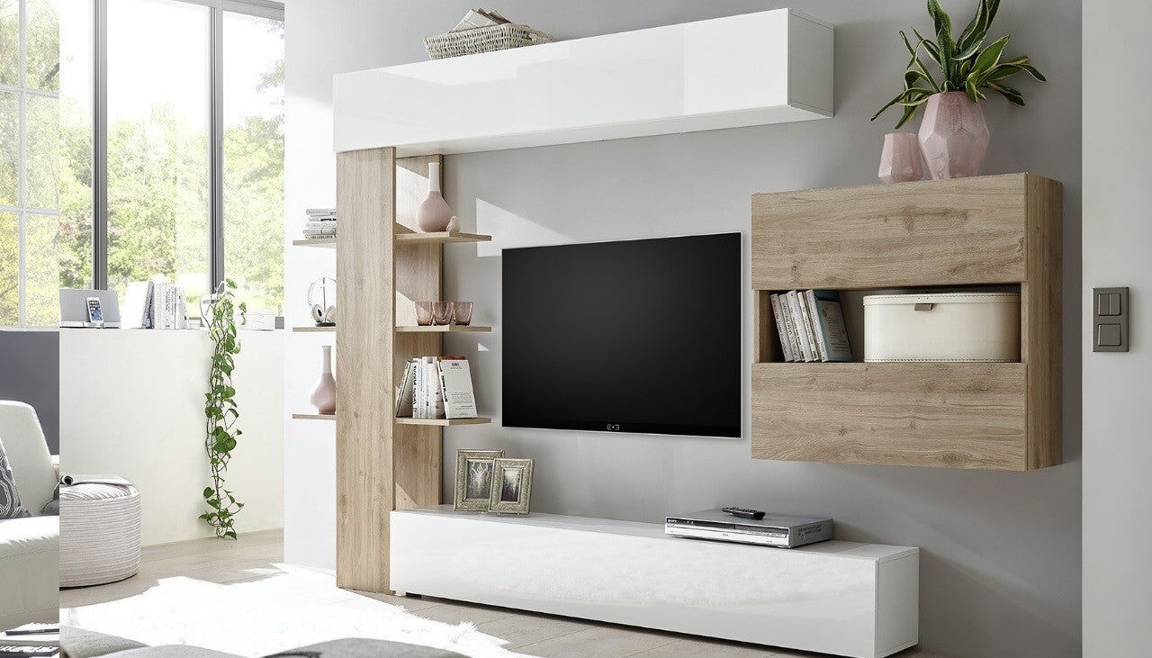 giordanoshop Parete attrezzata libreria Astrakat colore rovere...