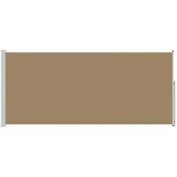 vidaXL Ausziehbares Seitenmarkise Taupe 600 x 200 cm Polyester